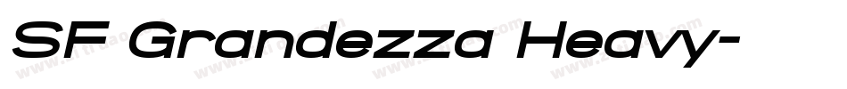 SF Grandezza Heavy字体转换